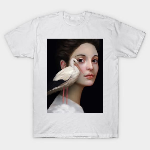 Miss Stork T-Shirt by charlynd